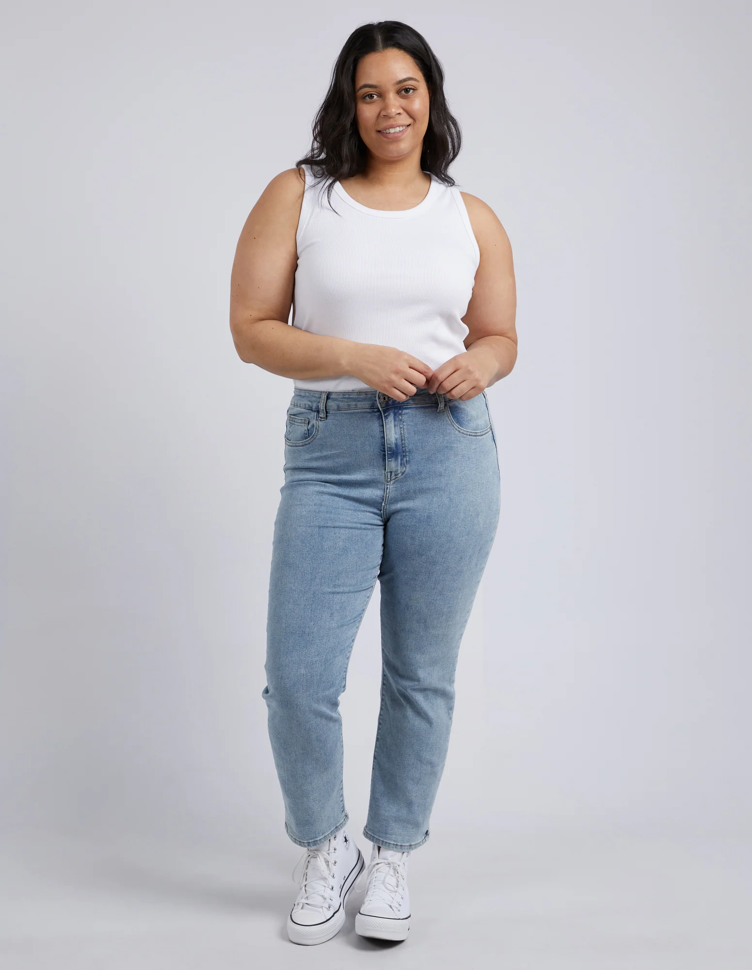 Ada Straight Leg Jean Light Blue Wash - Image 9