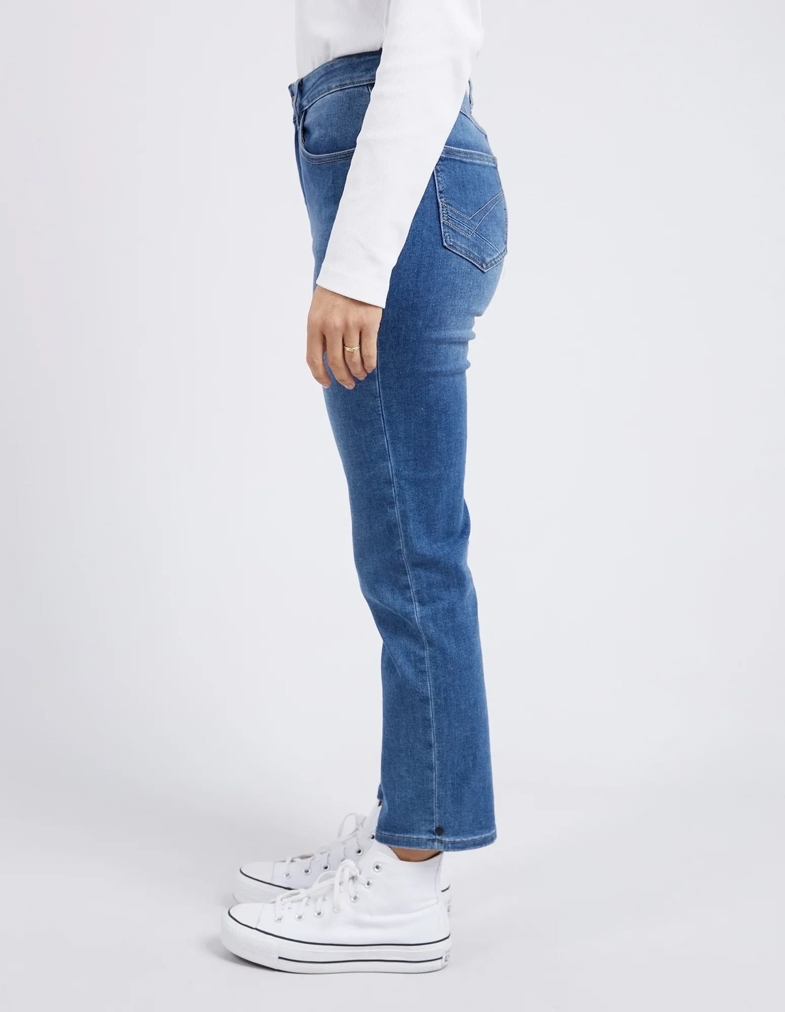 Ada Straight Leg Jean Washed Blue Denim - Image 6
