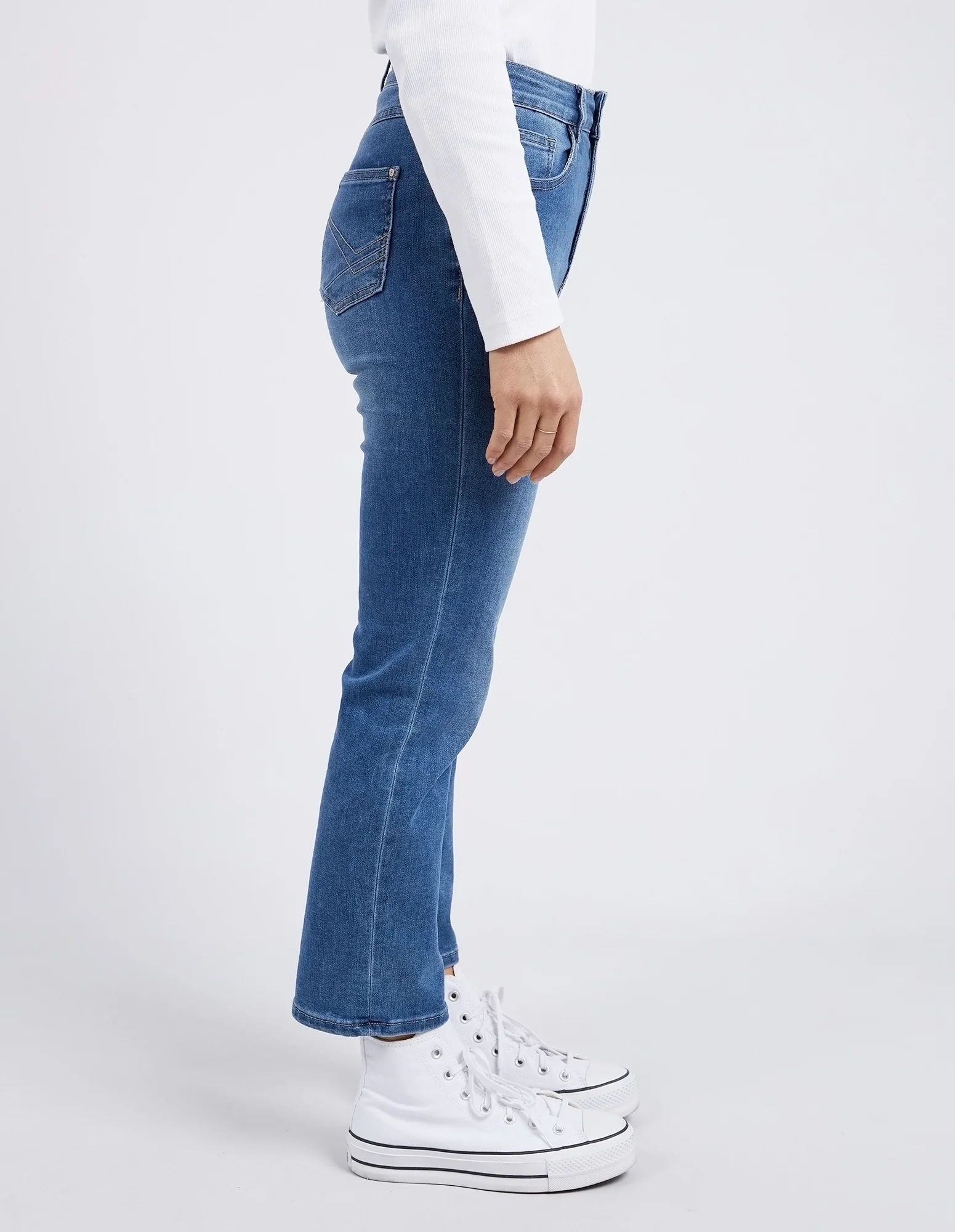 Ada Straight Leg Jean Washed Blue Denim - Image 7