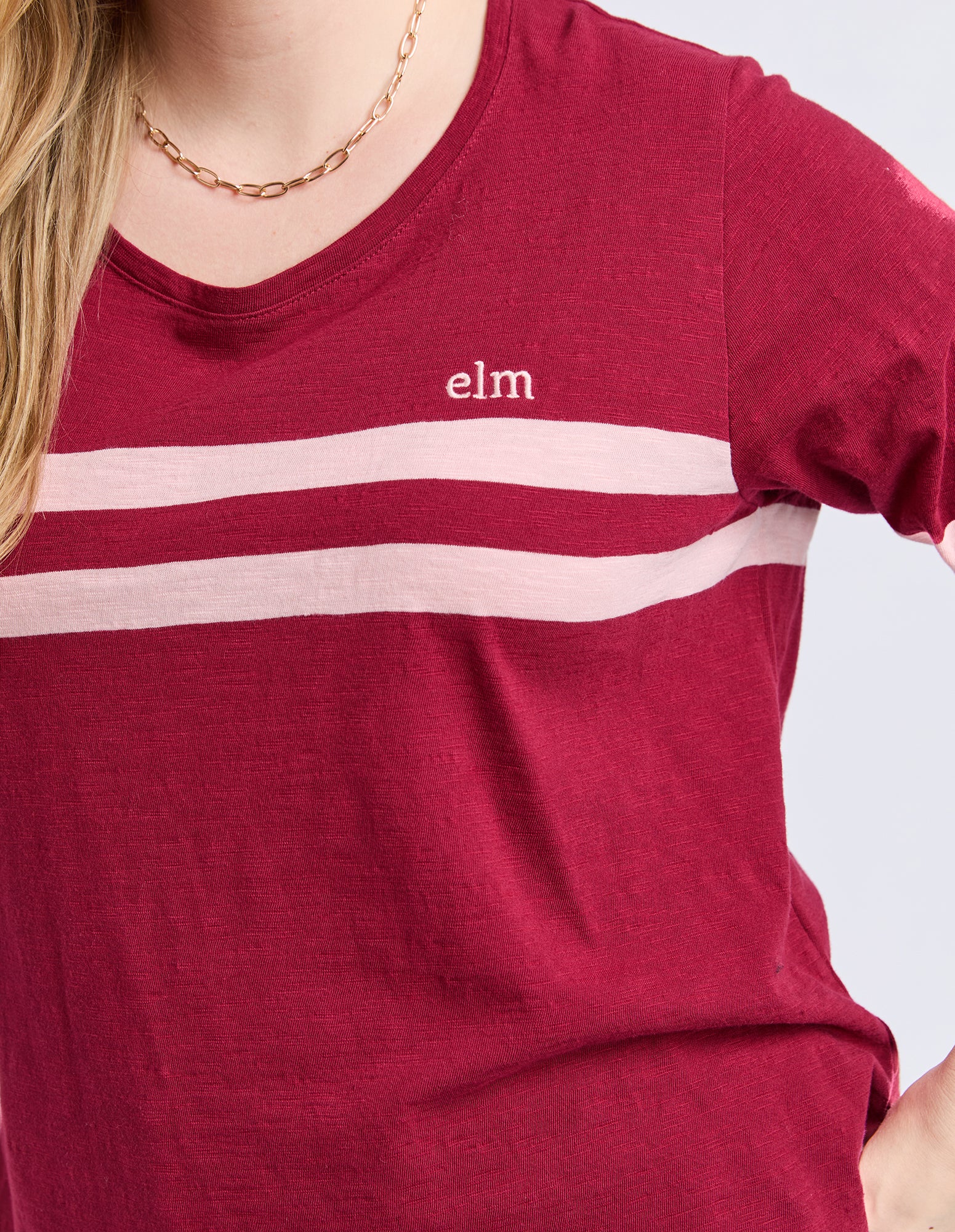 Adora Long Sleeve Tee Maroon - Image 6