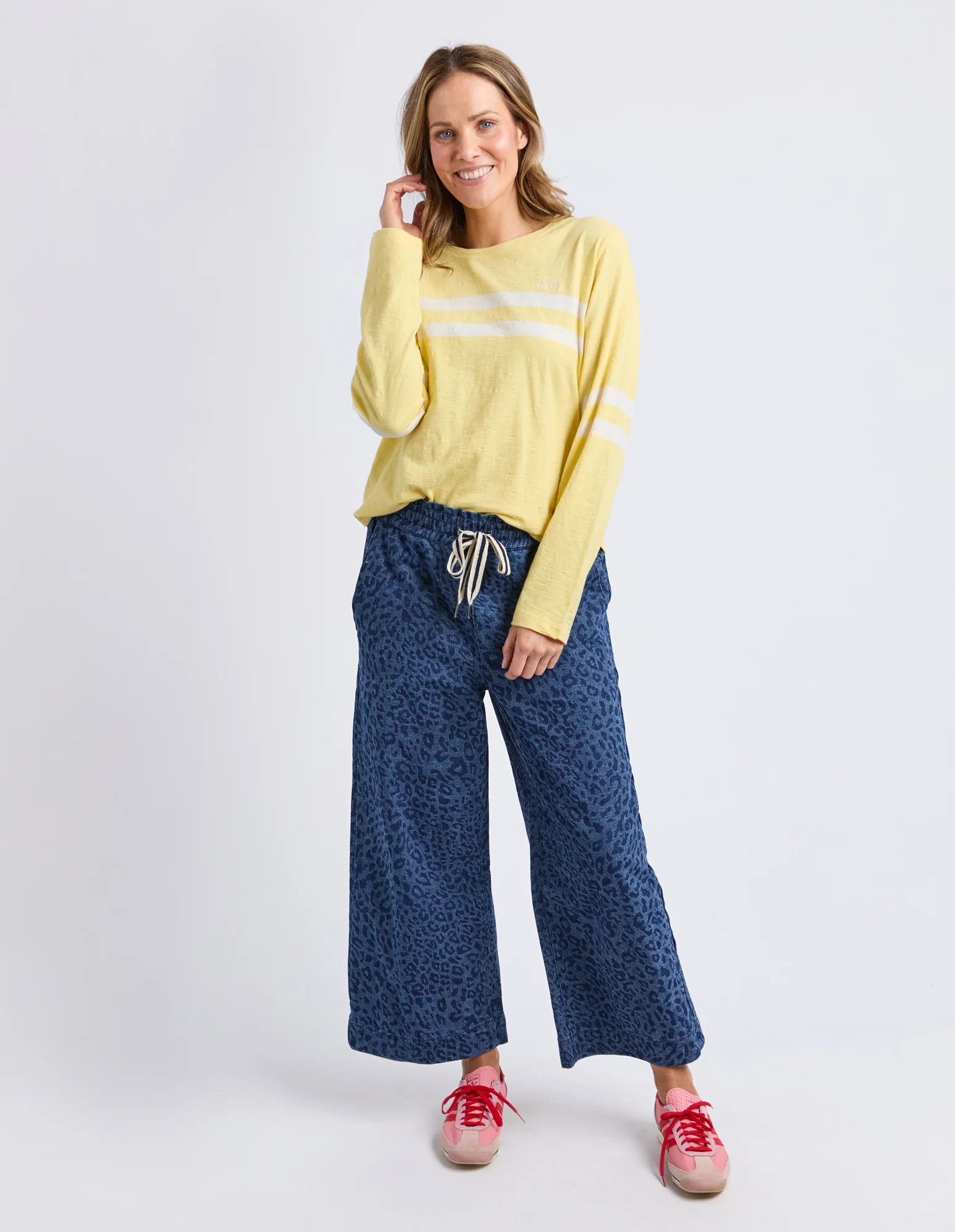 Adora Long Sleeve Tee Pale Lemon - Image 2
