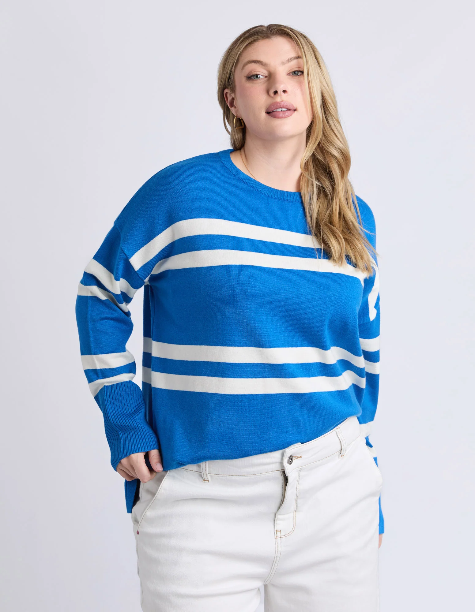 Allison Crew Royal Blue Stripe - Image 10
