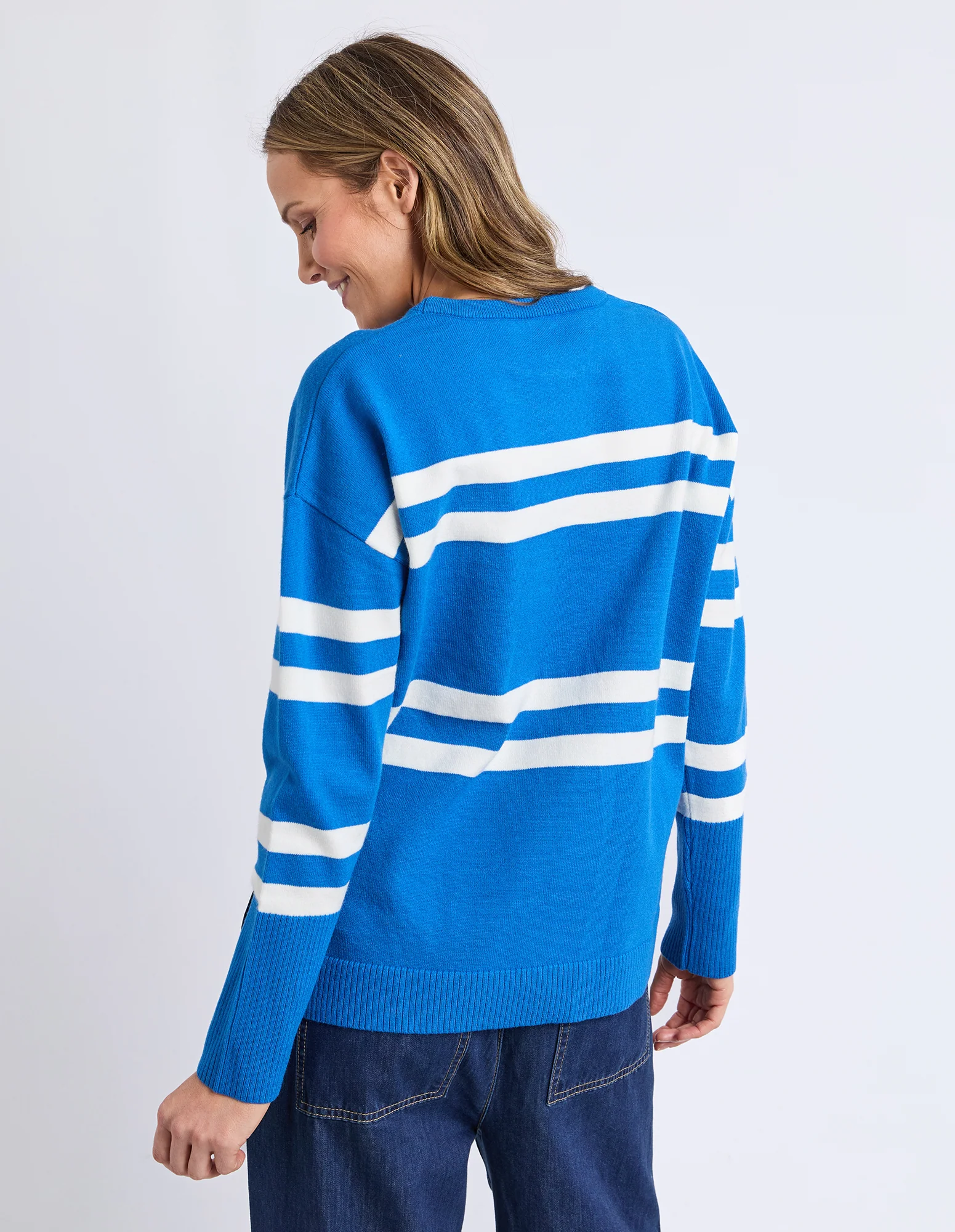 Allison Crew Royal Blue Stripe - Image 5