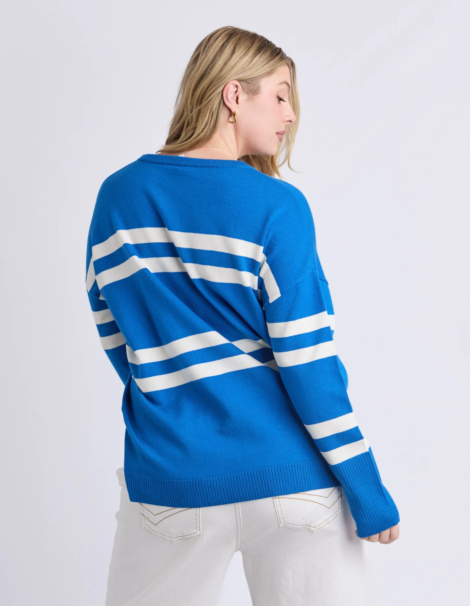 Allison Crew Royal Blue Stripe - Image 9