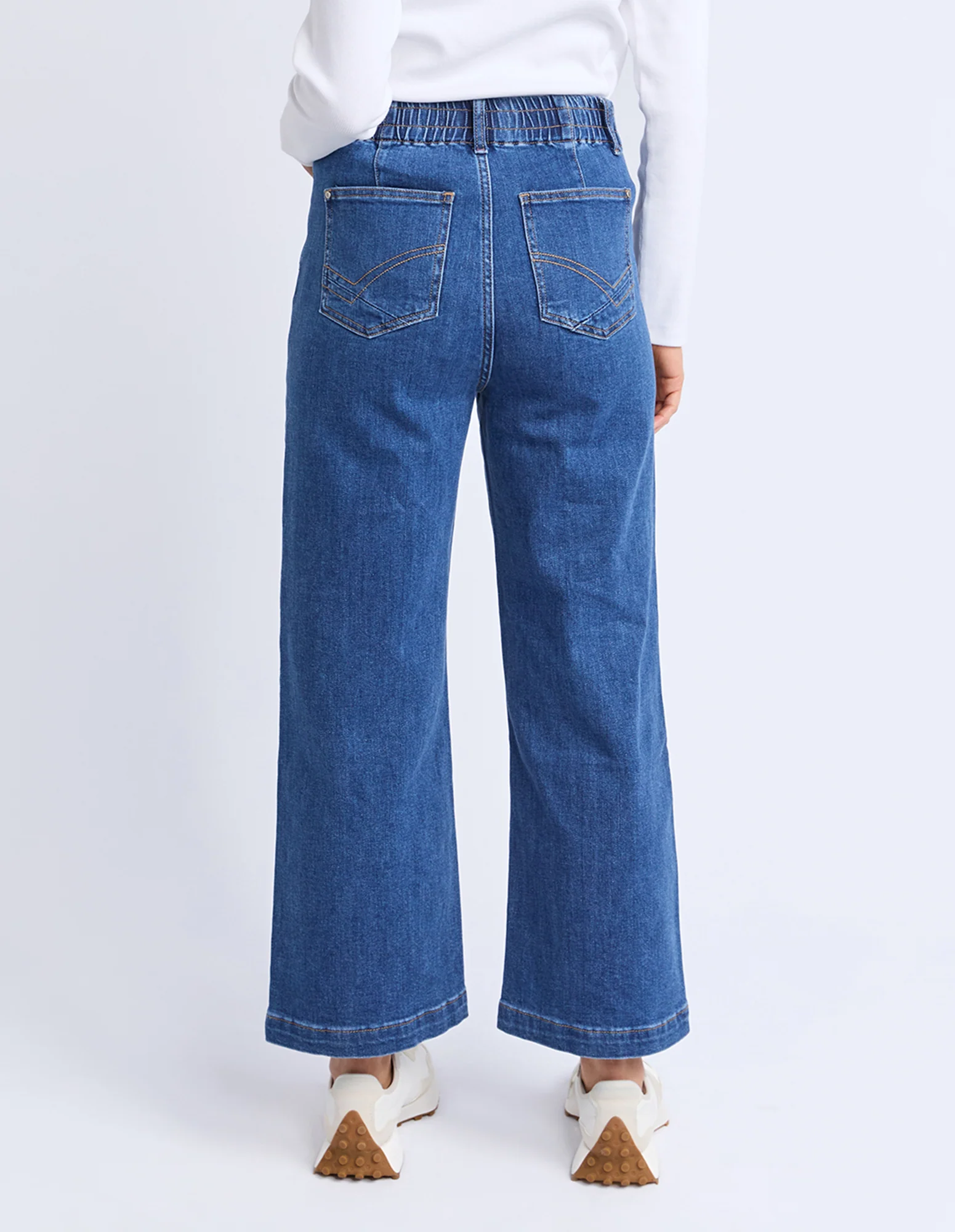 Alyssa Front Pocket Jean Mid Blue Wash - Image 3