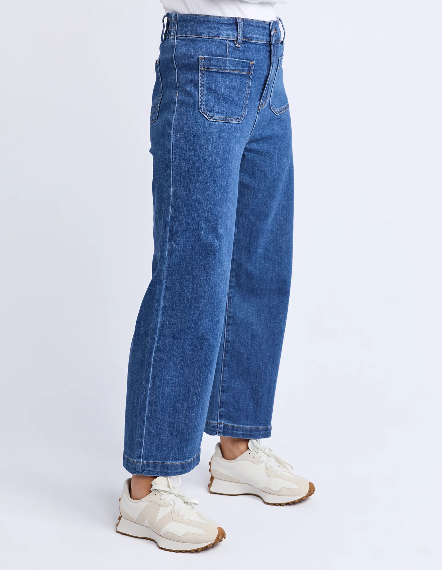Alyssa Front Pocket Jean Mid Blue Wash - Image 4