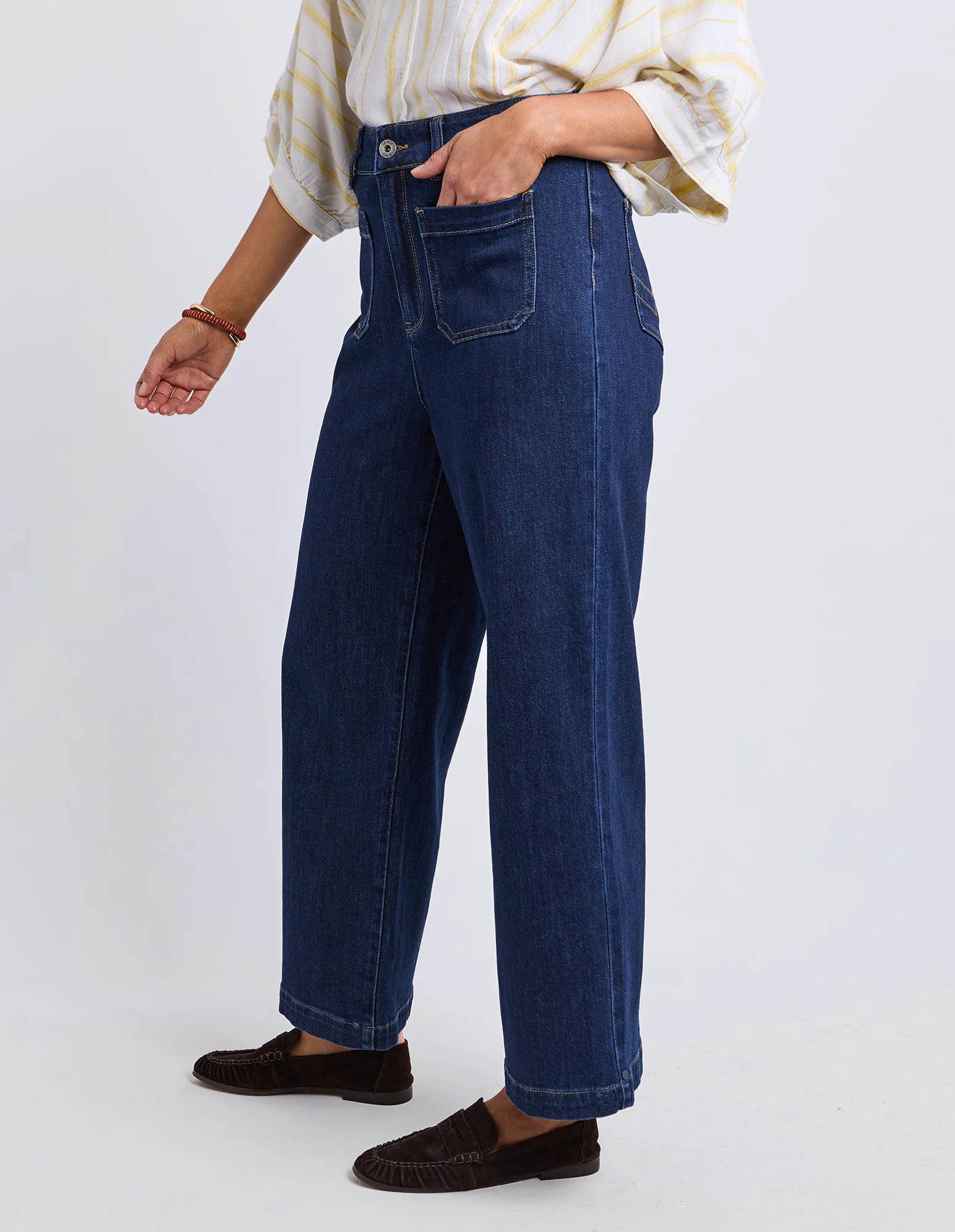 Alyssa Front Pocket Jean Sapphire - Image 4