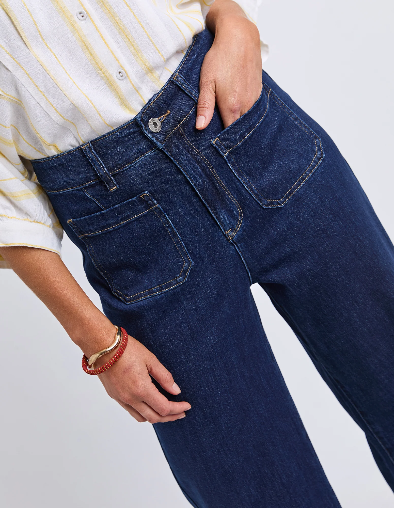 Alyssa Front Pocket Jean Sapphire - Image 5