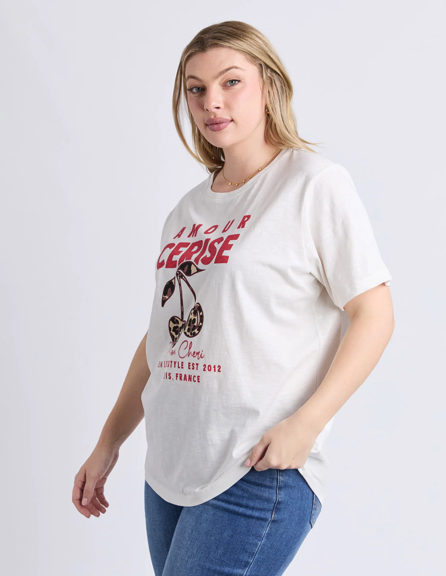 Amore Cerise Tee Marshmellow - Image 4