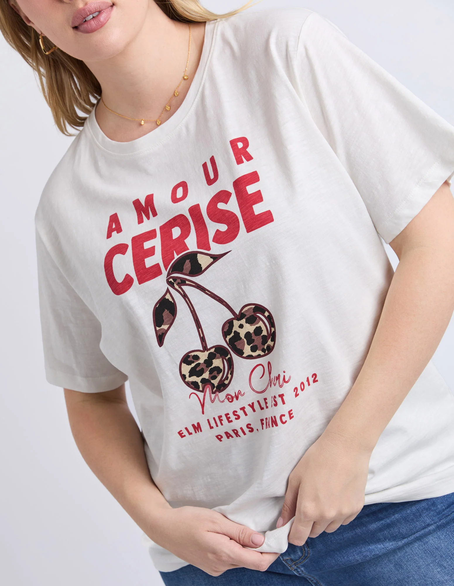 Amore Cerise Tee Marshmellow - Image 5