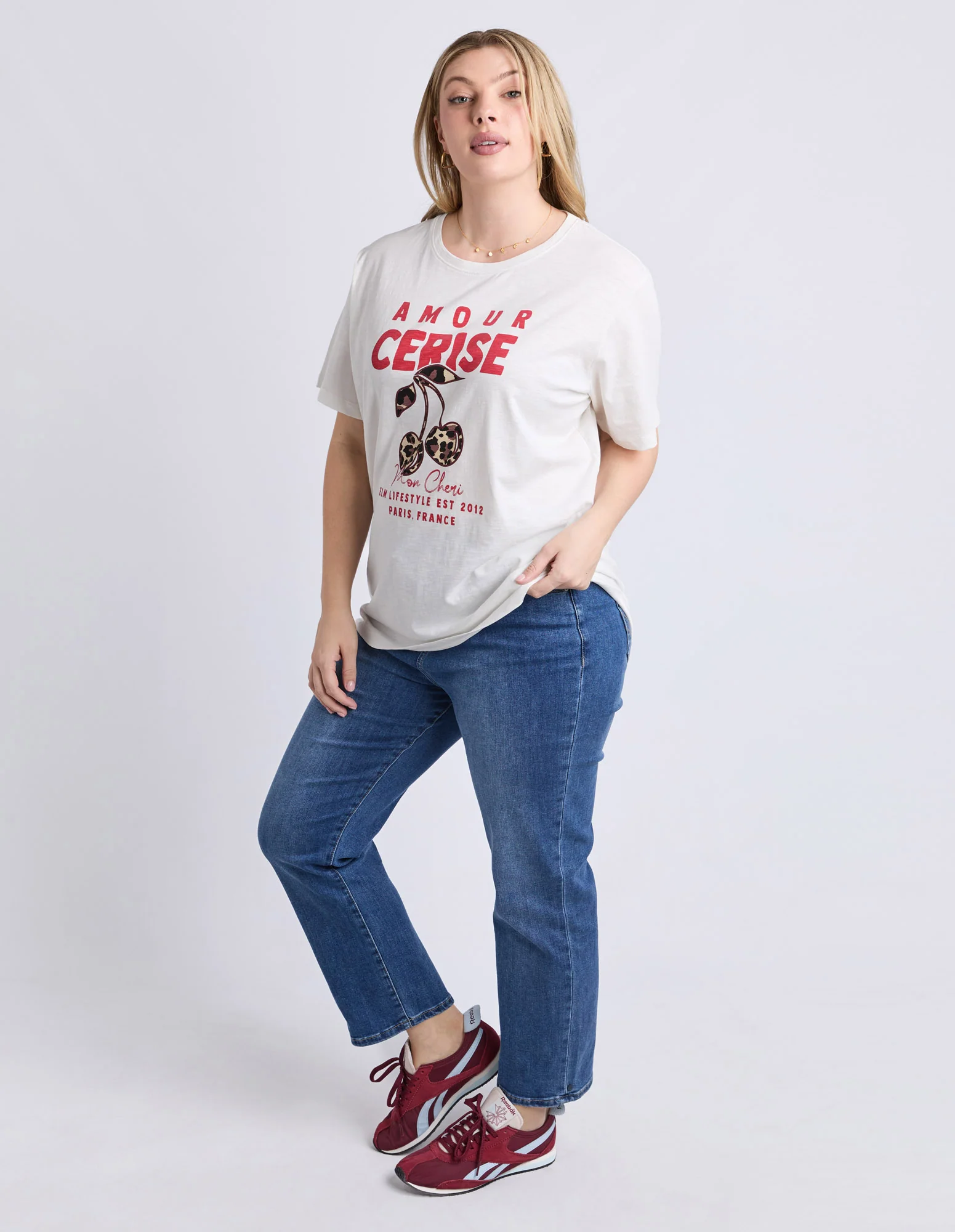 Amore Cerise Tee Marshmellow - Image 6