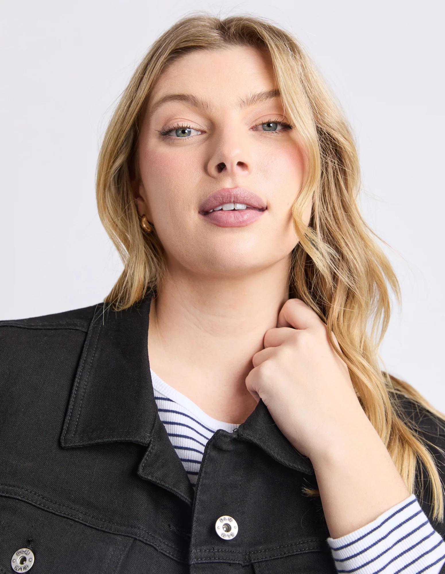 Angie Denim Jacket Black - Image 11