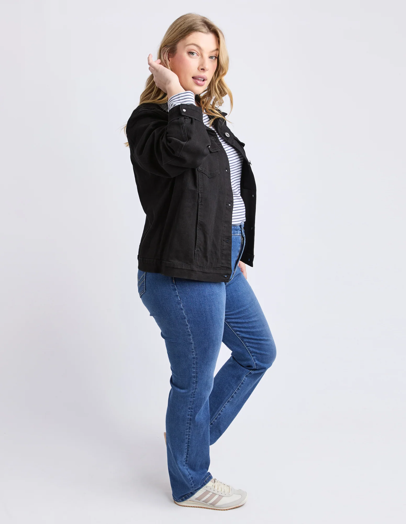 Angie Denim Jacket Black - Image 12