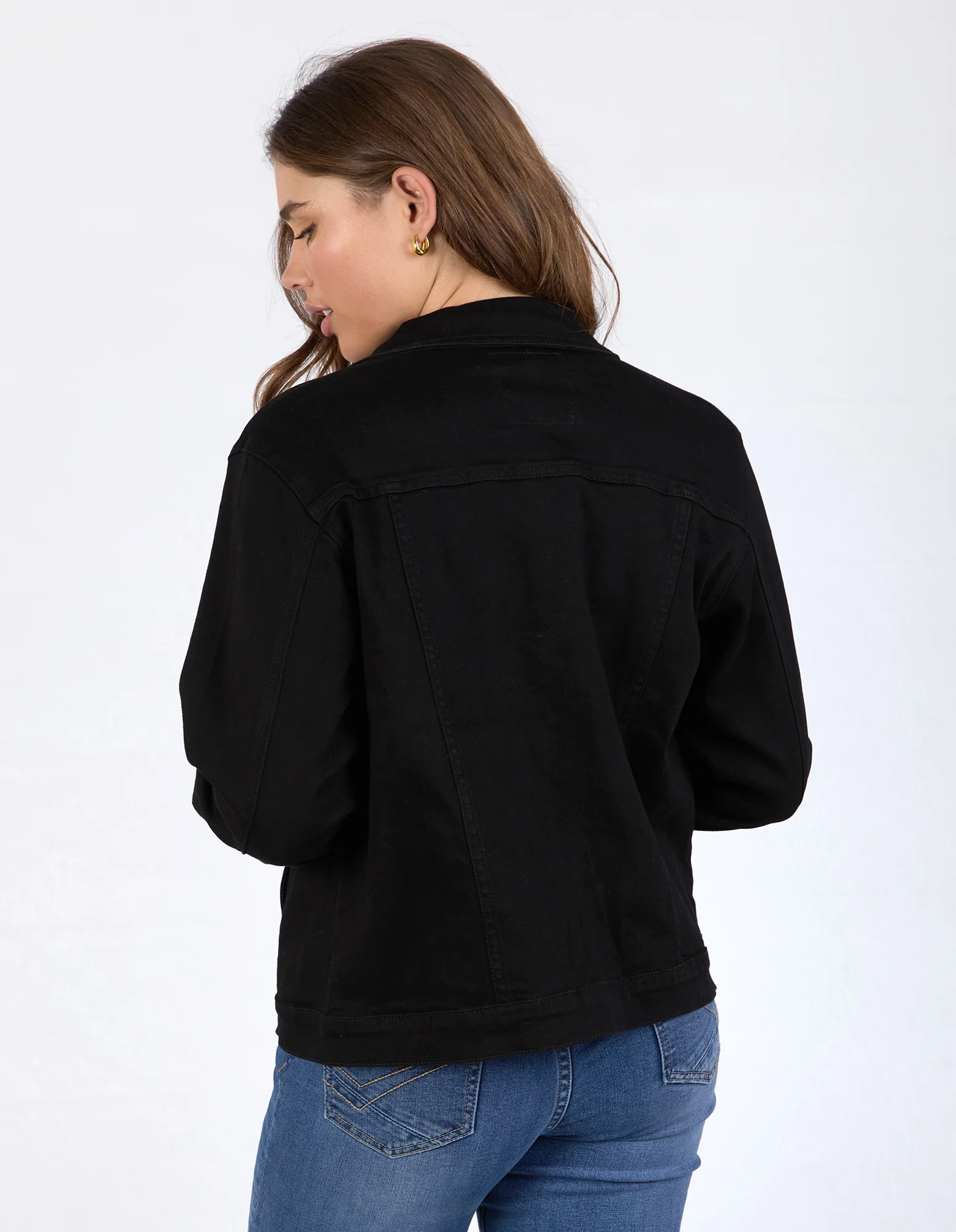 Angie Denim Jacket Black - Image 3