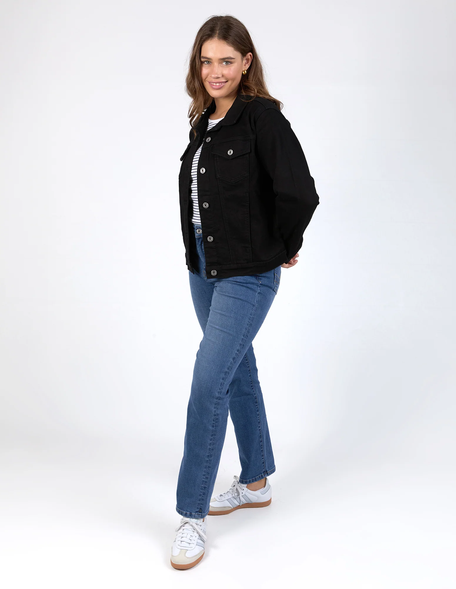 Angie Denim Jacket Black - Image 6