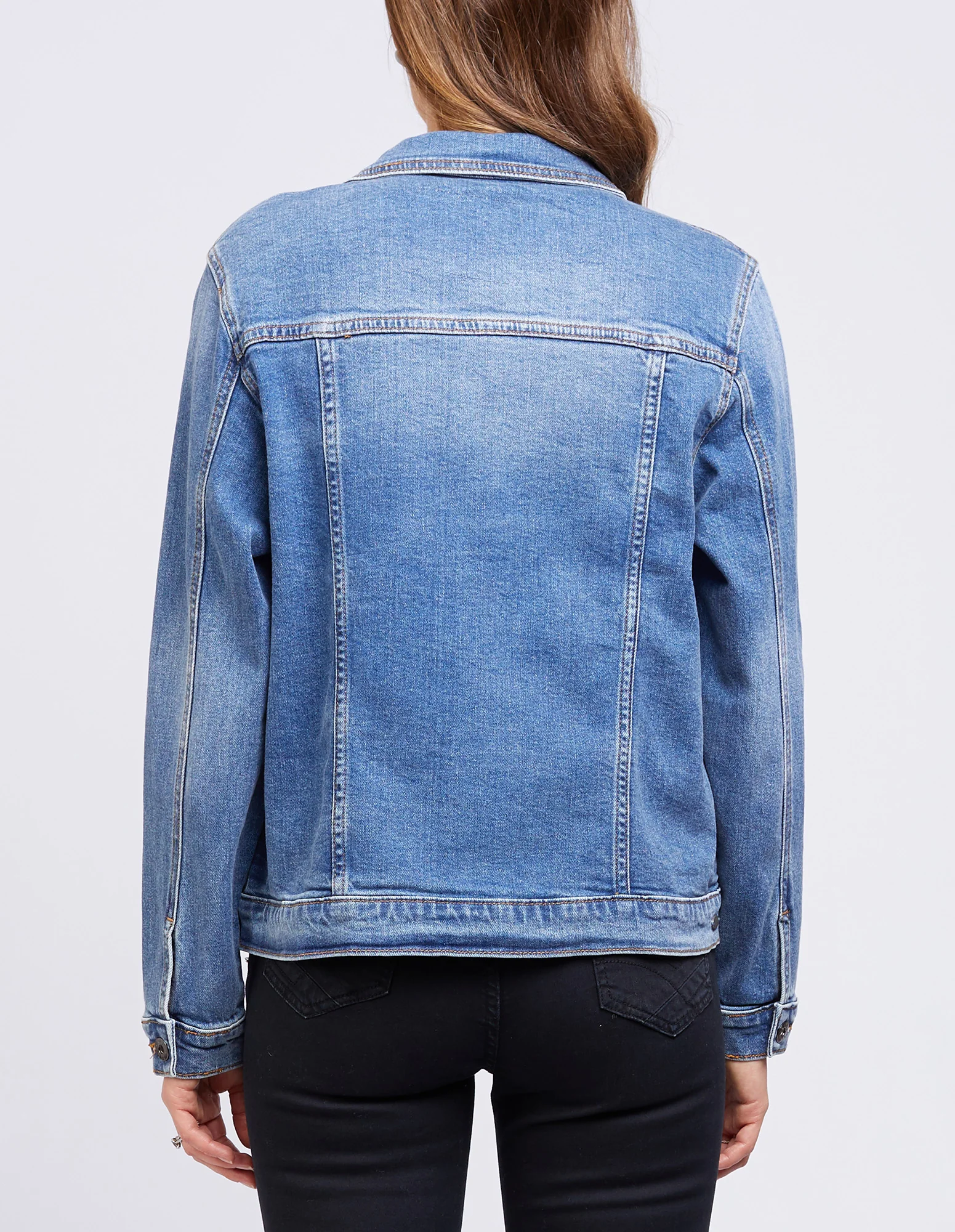 Angie Denim Jacket Blue - Image 3