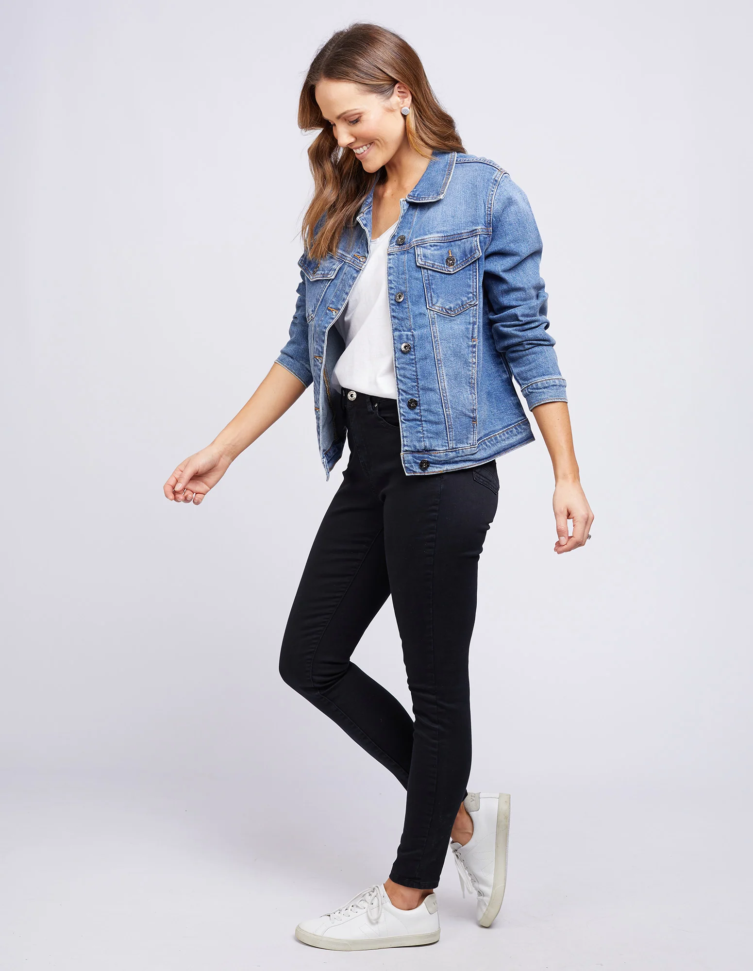 Angie Denim Jacket Blue - Image 4