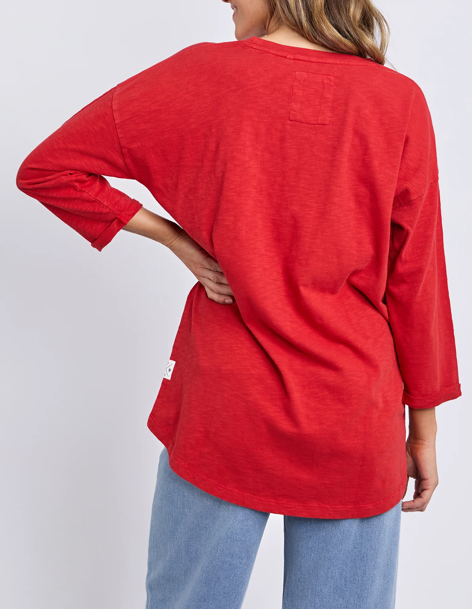 Annie 3/4 Sleeve Tee Cranberry - Image 5