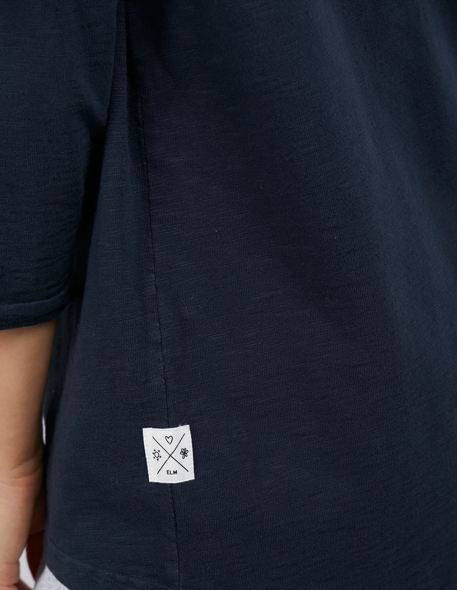 Annie 3/4 Sleeve Tee Navy - Image 5