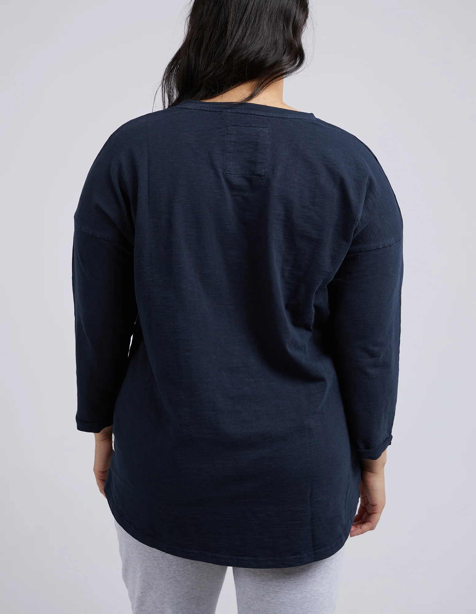 Annie 3/4 Sleeve Tee Navy - Image 8