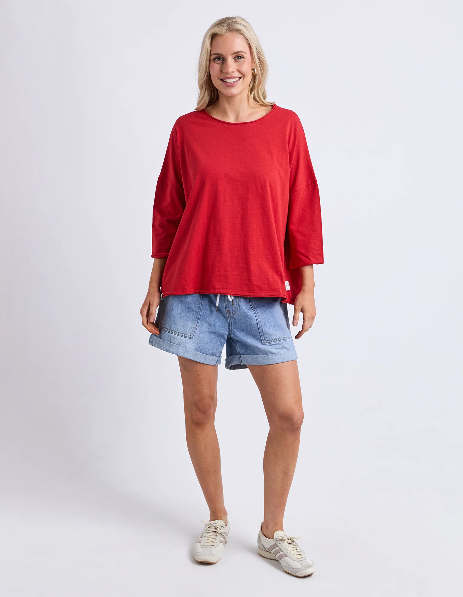 Anya Long Sleeve Tee Cranberry - Image 2