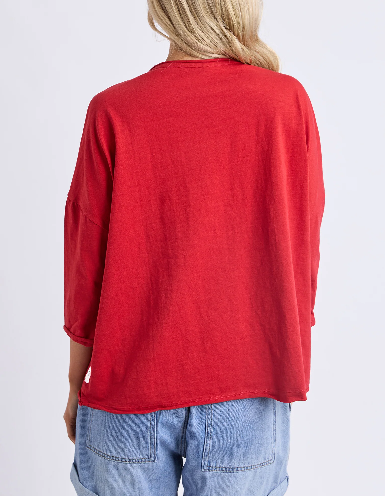 Anya Long Sleeve Tee Cranberry - Image 3