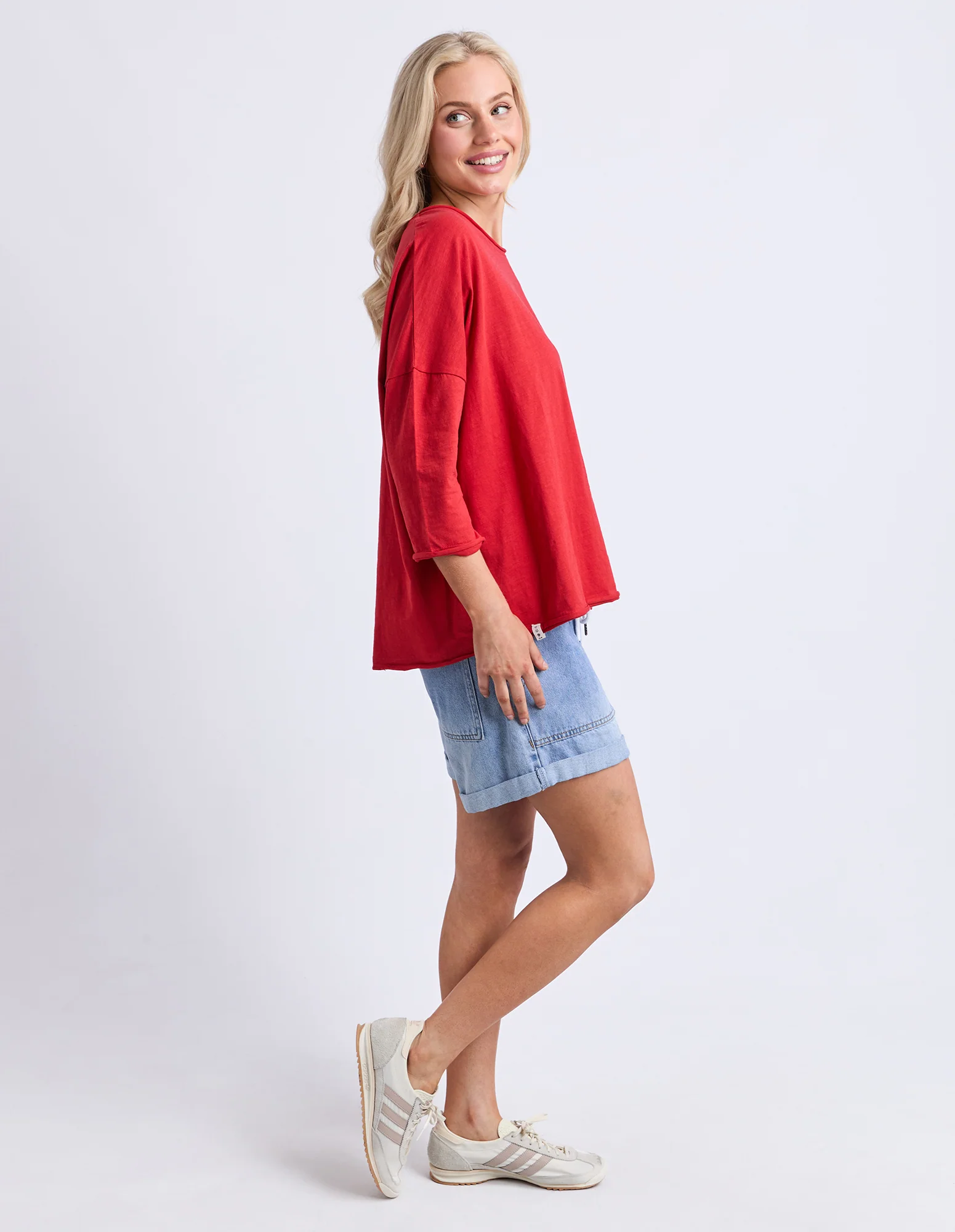 Anya Long Sleeve Tee Cranberry - Image 6