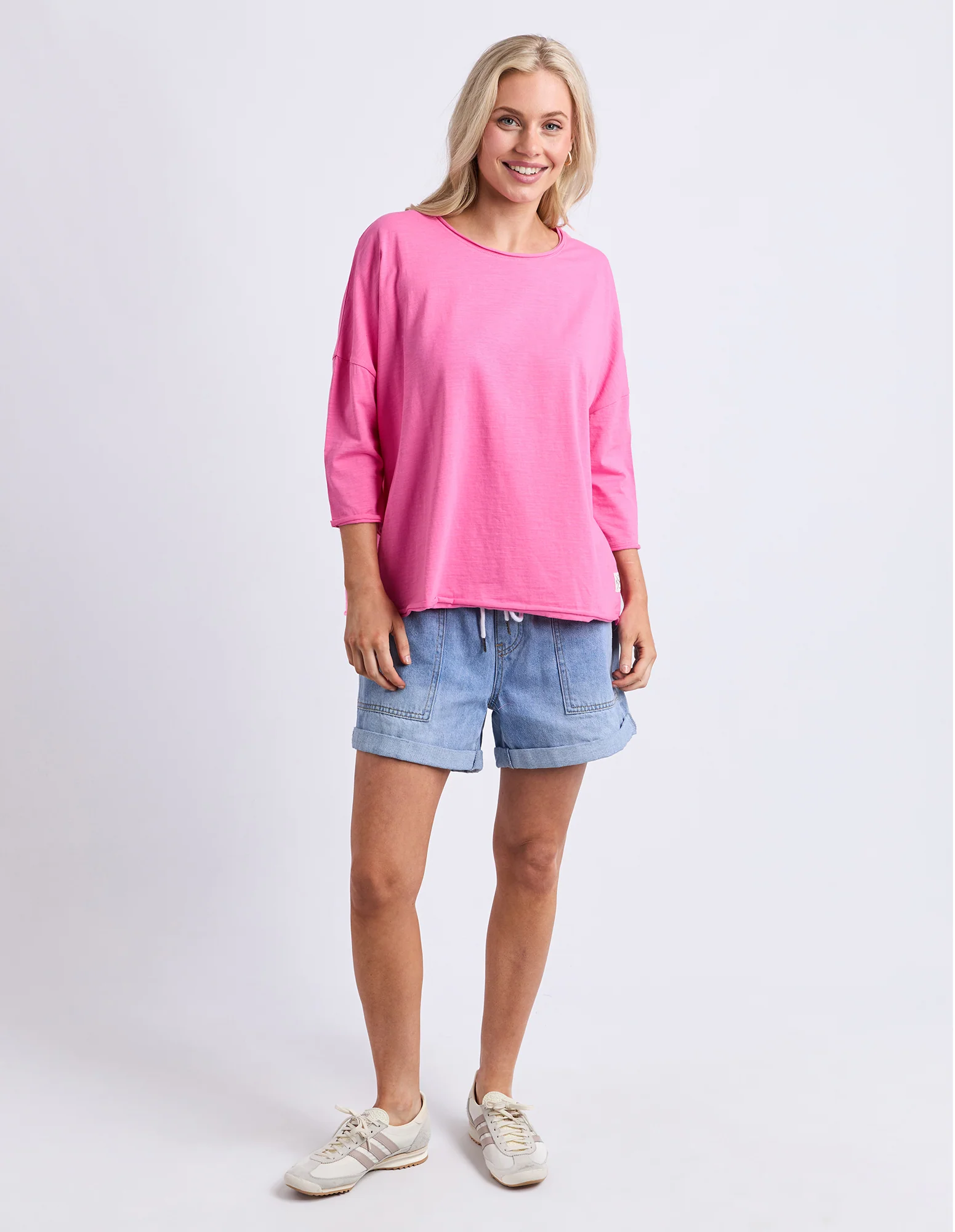 Anya L/S Tee Hot Pink - Image 2