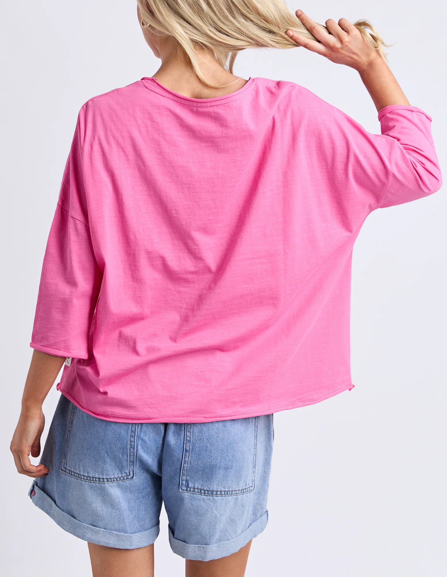Anya L/S Tee Hot Pink - Image 3