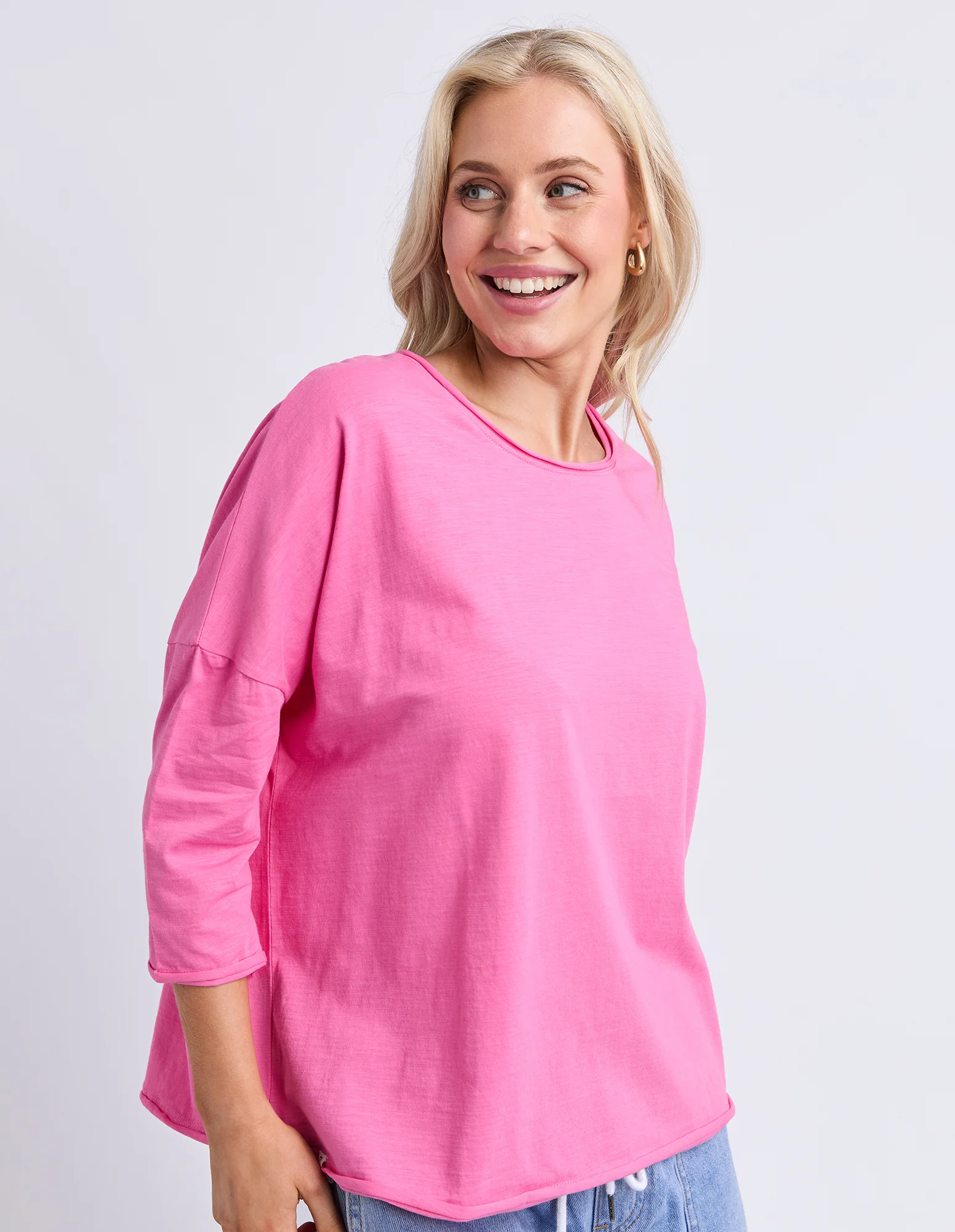 Anya L/S Tee Hot Pink - Image 4