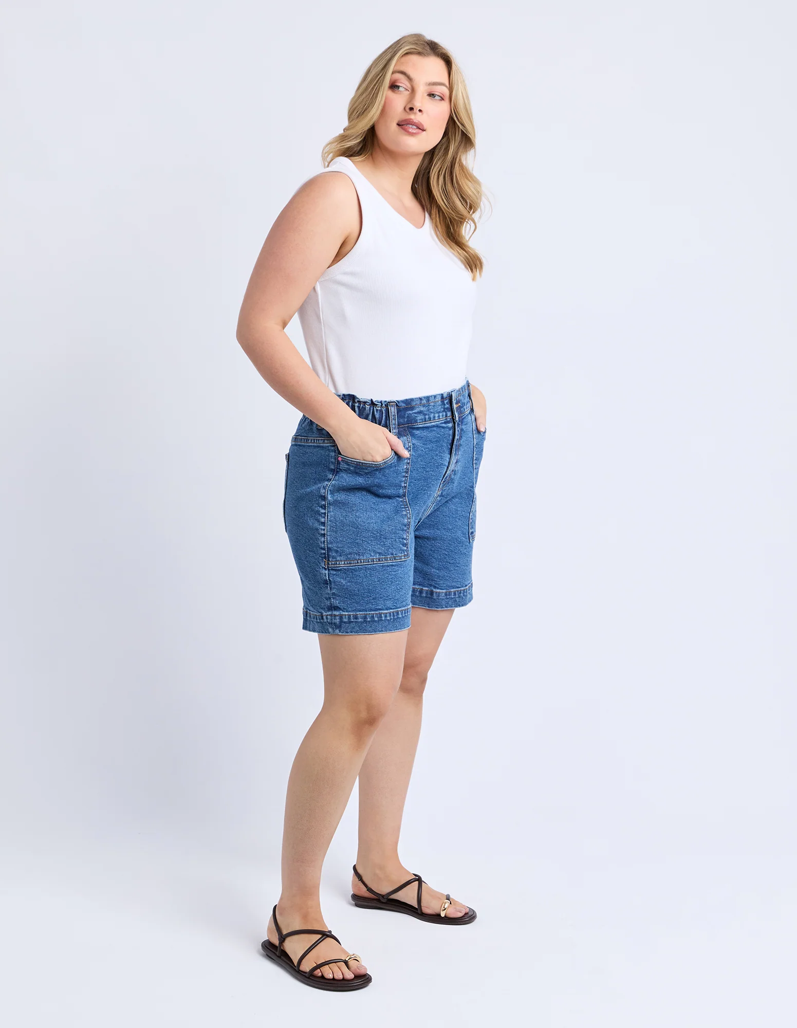 Atlas Denim Short Dark Blue Wash - Image 12