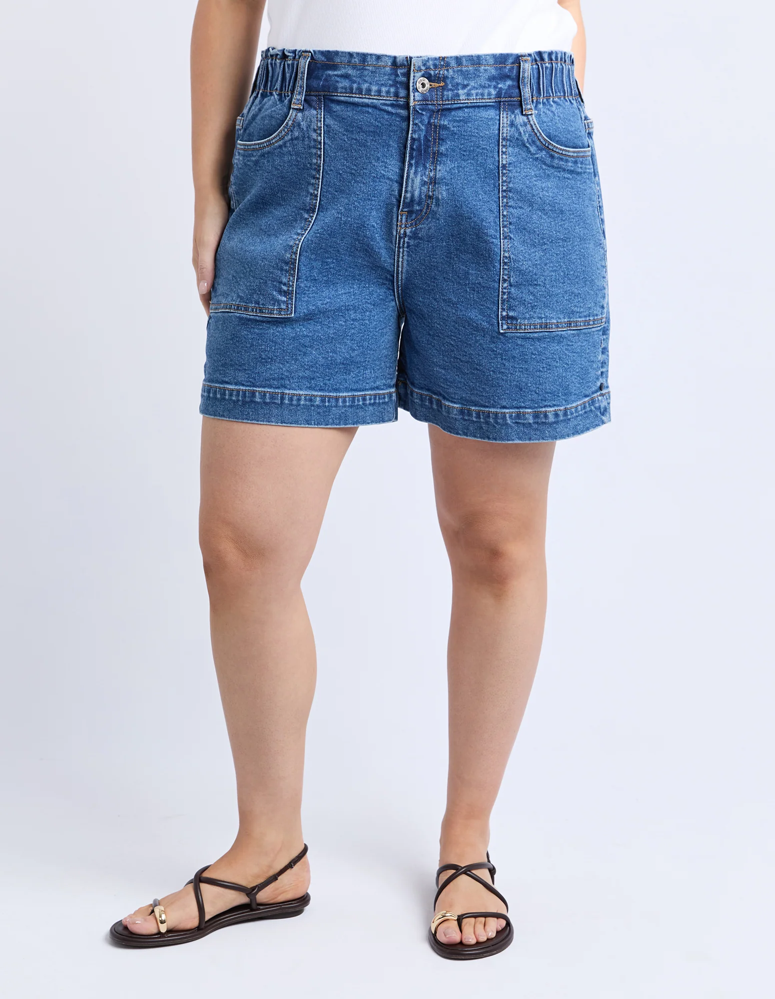 Atlas Denim Short Dark Blue Wash - Image 7