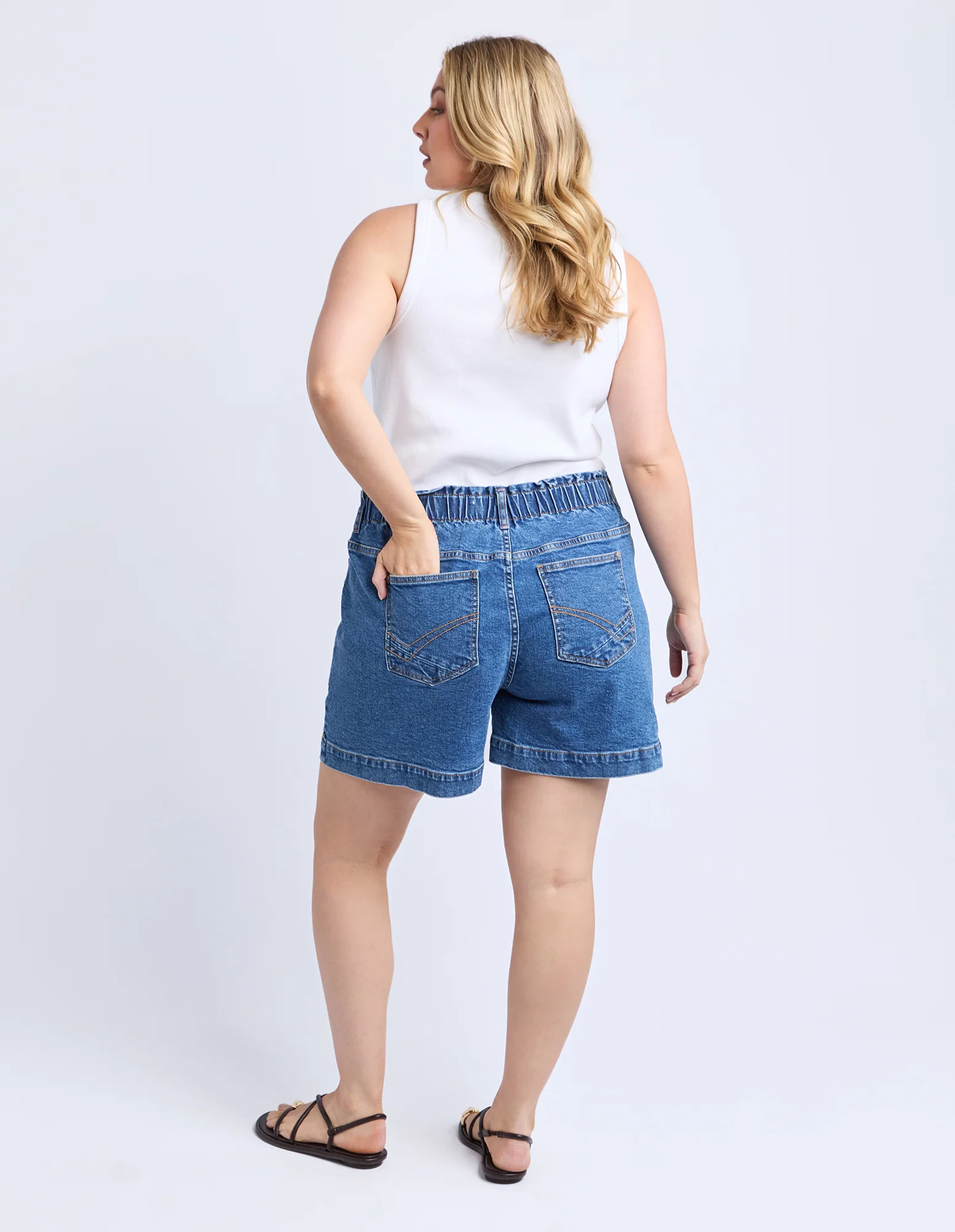 Atlas Denim Short Dark Blue Wash - Image 9