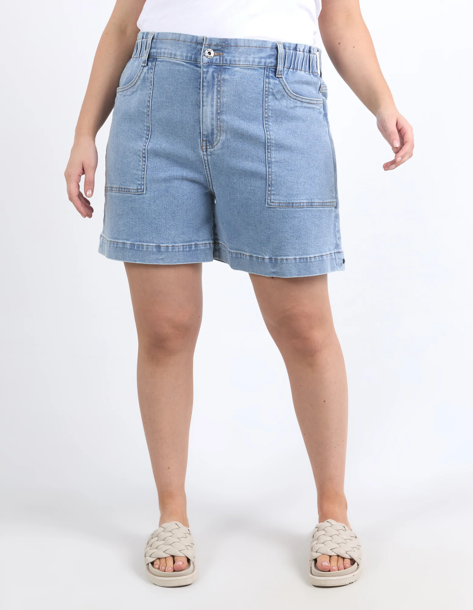Atlas Denim Short Mid Blue Wash - Image 6