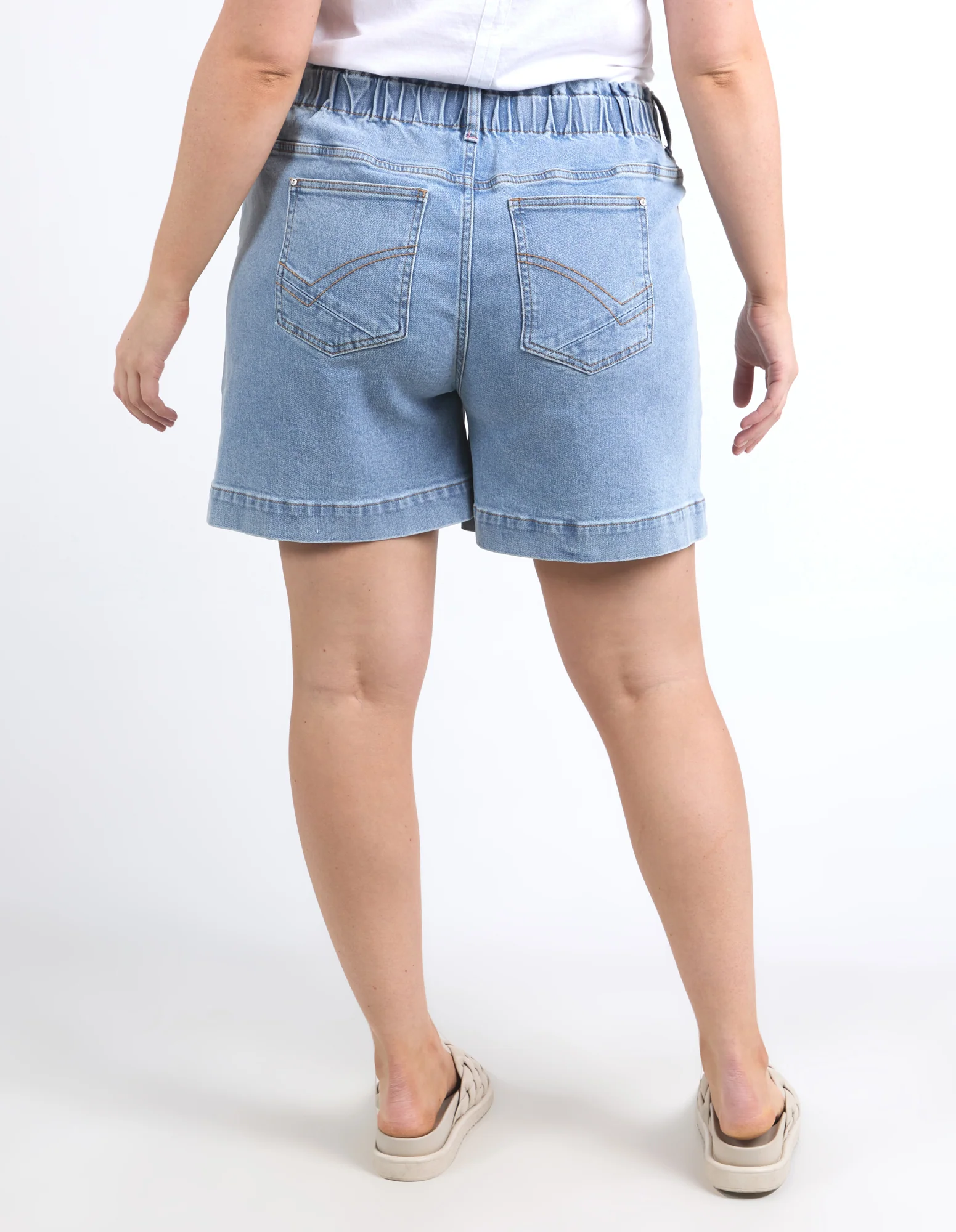 Atlas Denim Short Mid Blue Wash - Image 8