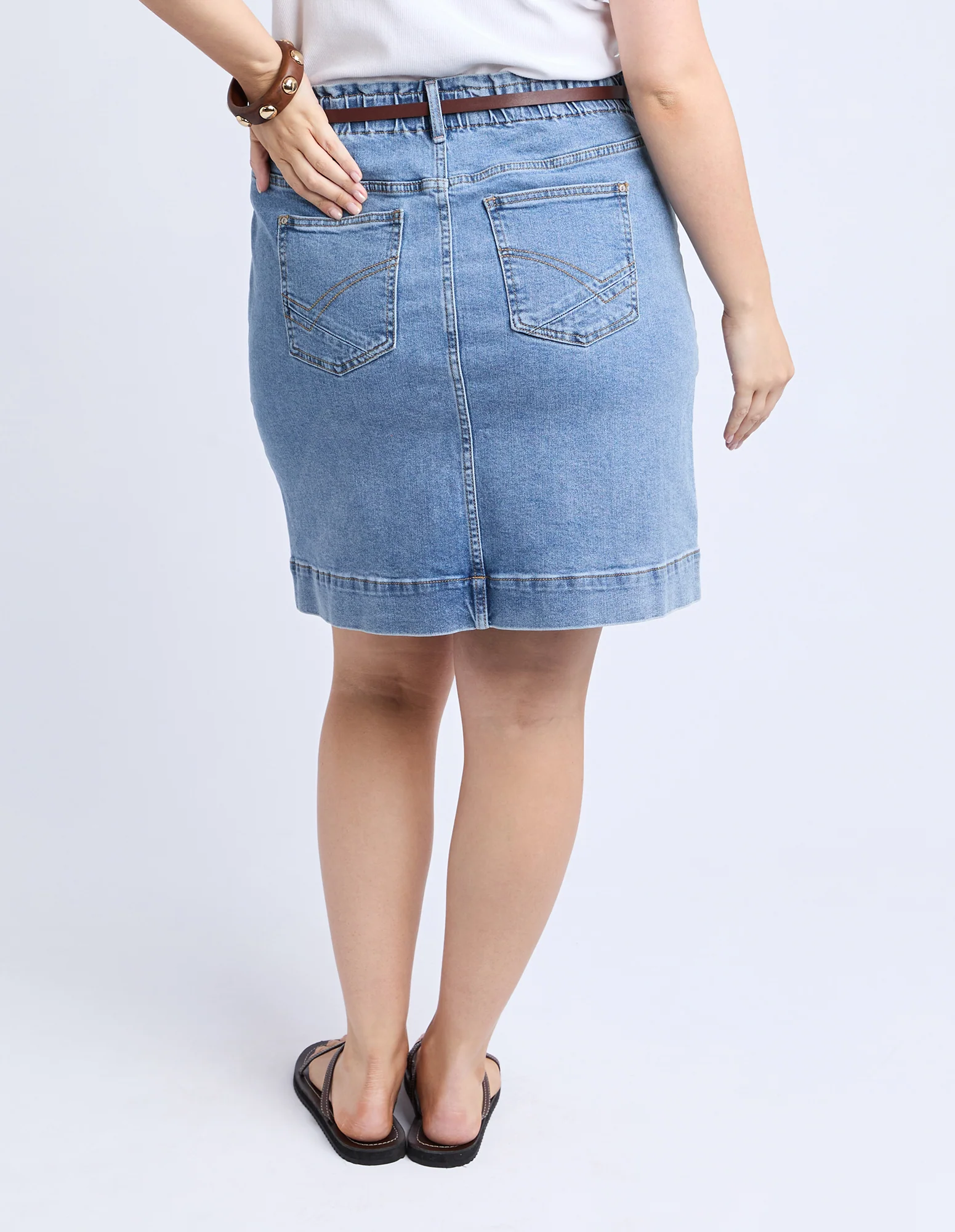 Atlas Denim Skirt Blue - Image 9