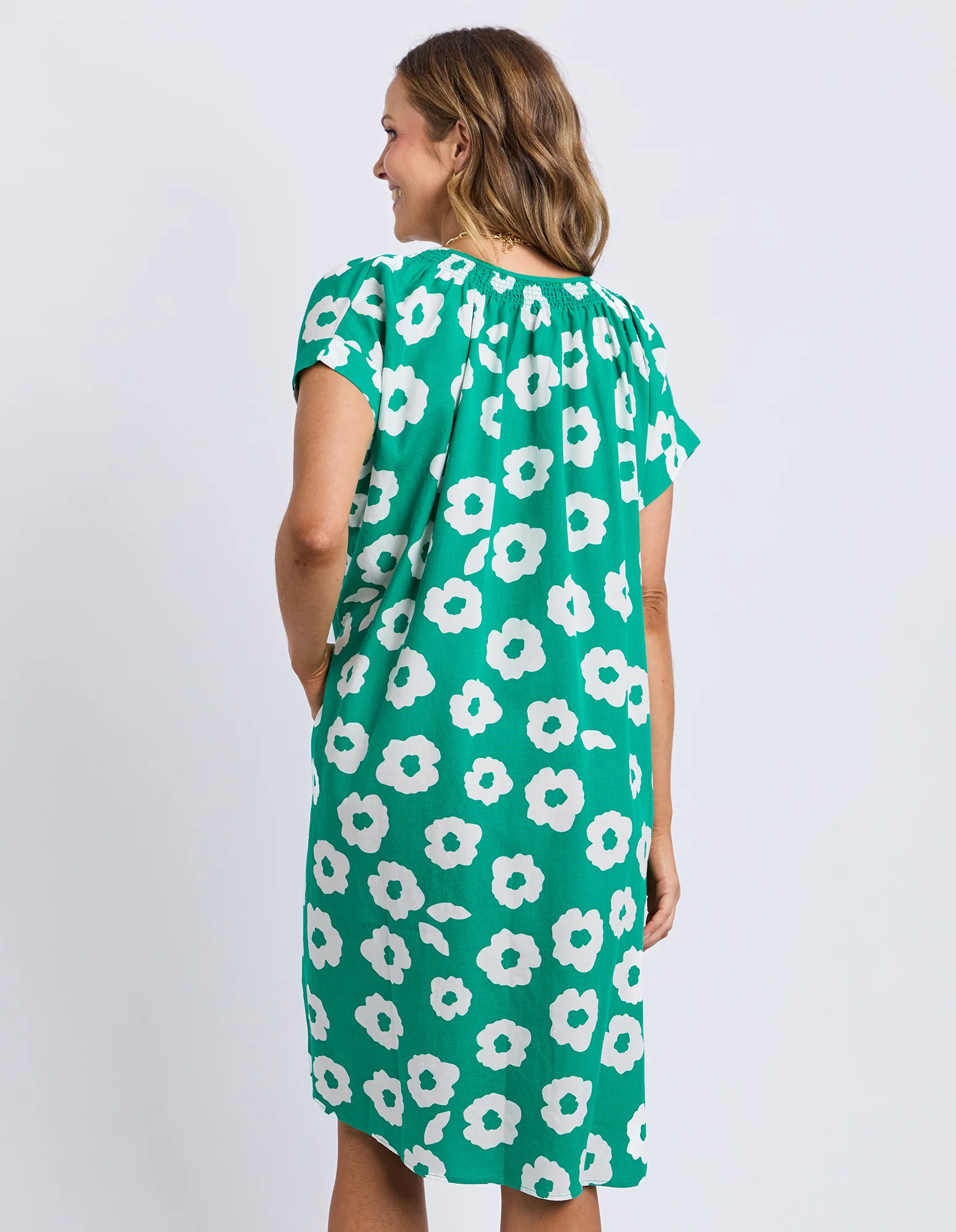 Azalea Mini Dress Turquoise - Image 3