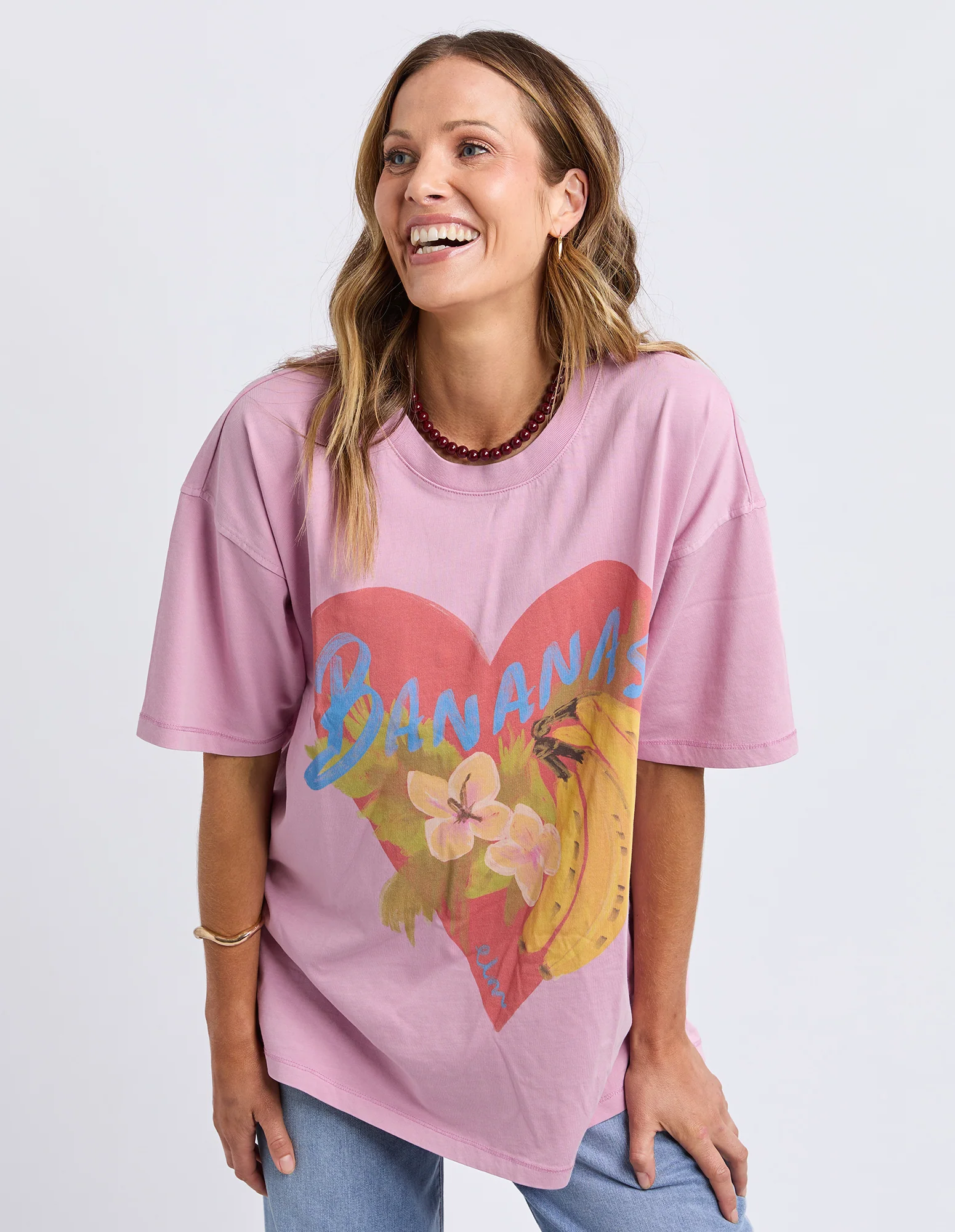 Banana Tee Peony Pink - Image 2