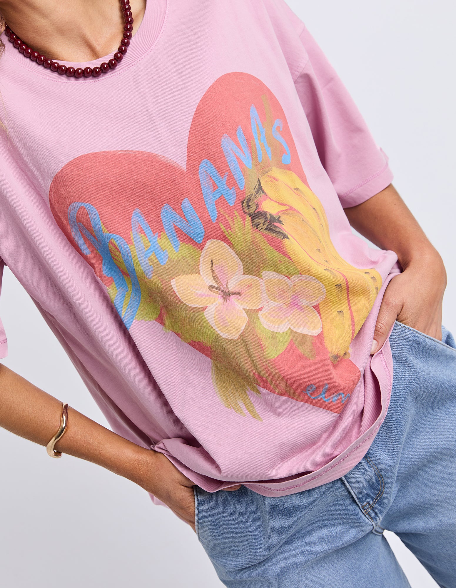 Banana Tee Peony Pink - Image 6