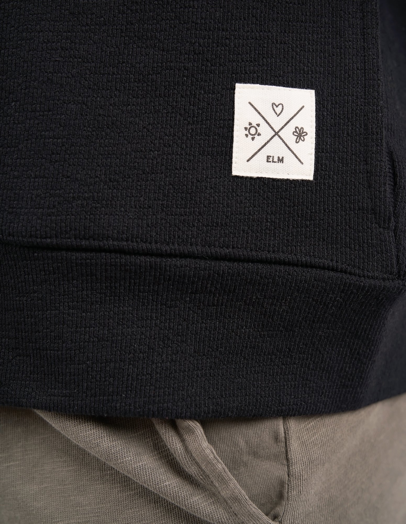 Beachy Zip Hoodie Black - Image 6