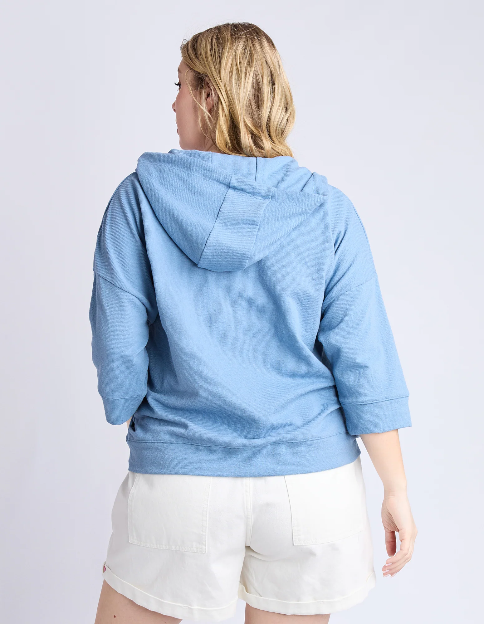 Beachy Zip Hoodie Blue Shadow - Image 4