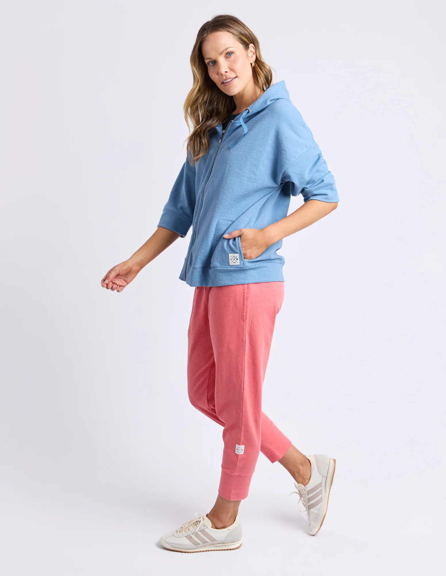 Beachy Zip Hoodie Blue Shadow - Image 8