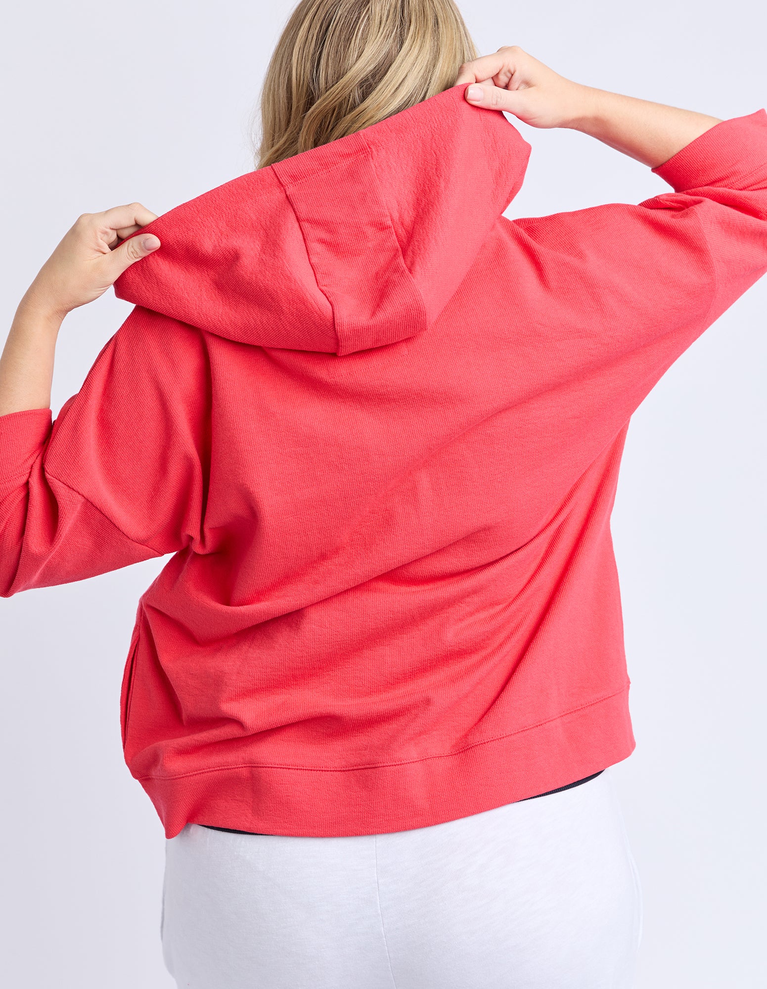 Beachy Zip Hoodie Cayenne - Image 3
