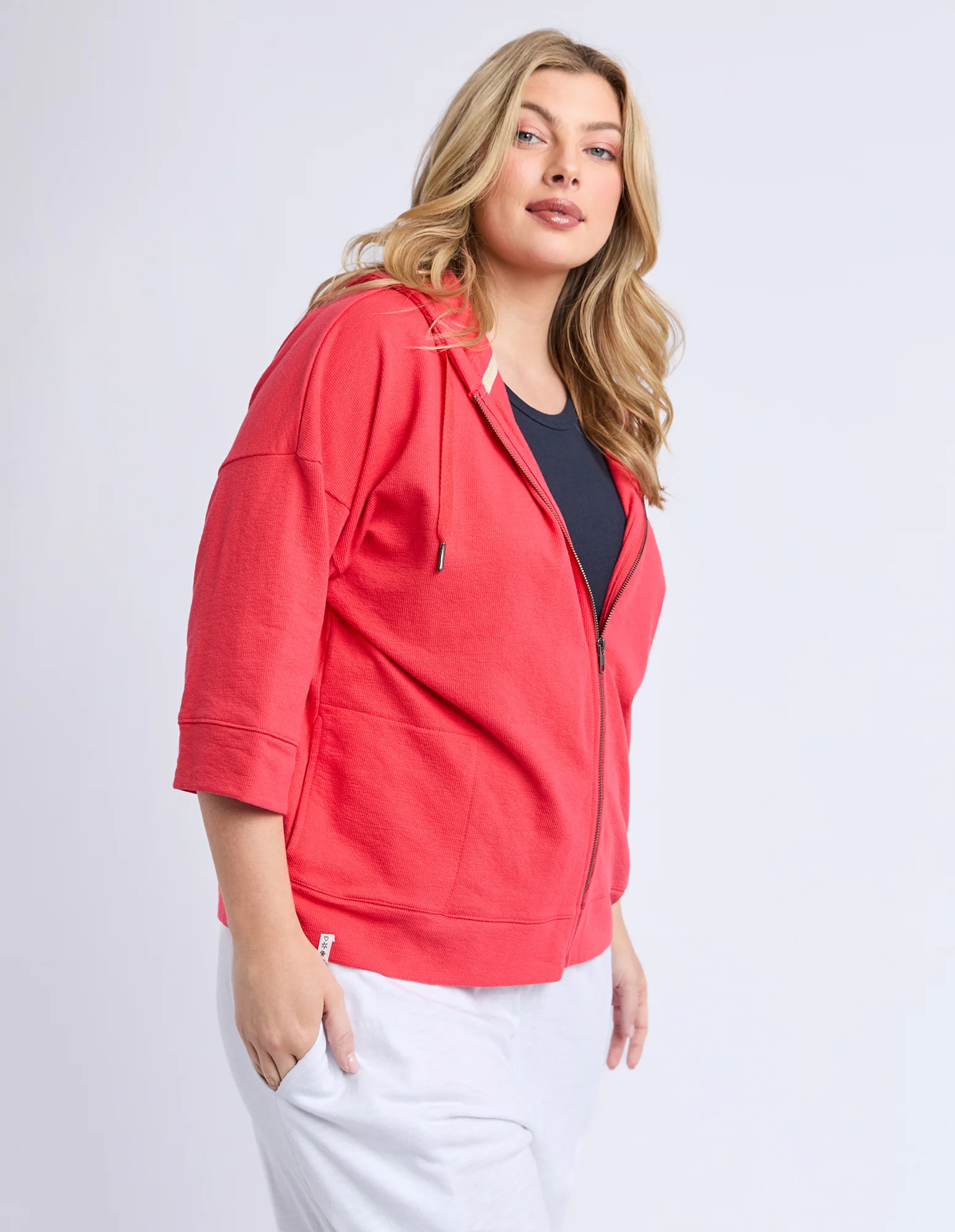 Beachy Zip Hoodie Cayenne - Image 4