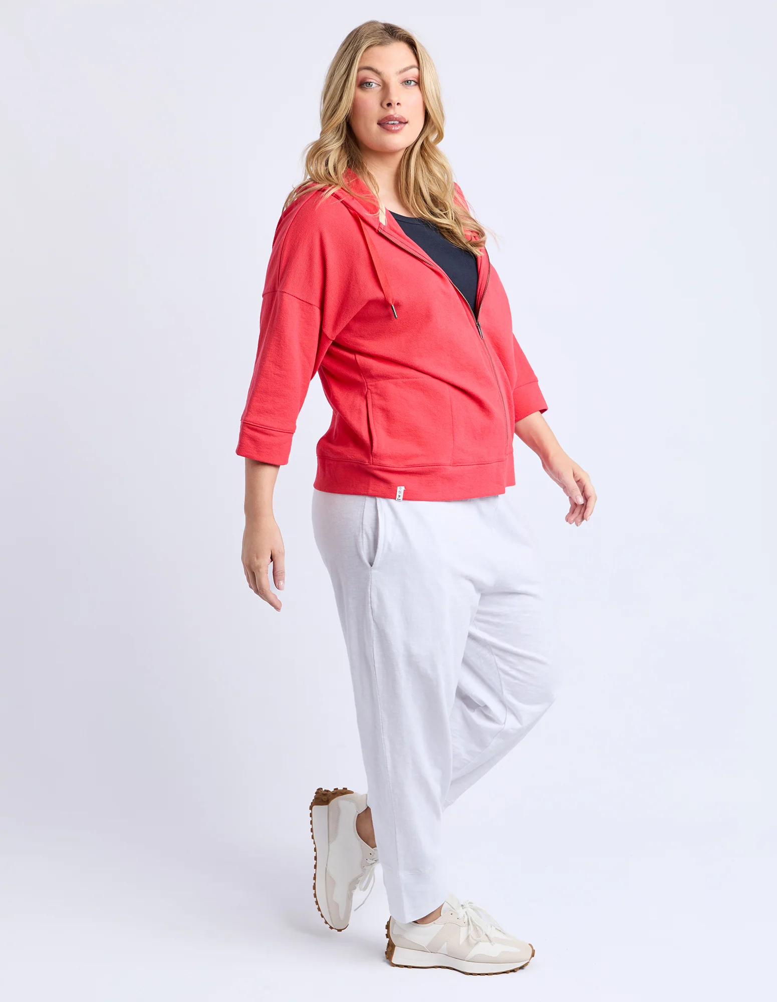Beachy Zip Hoodie Cayenne - Image 6