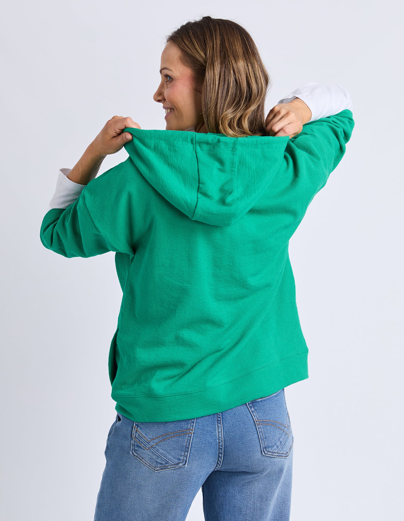 Beachy Zip Hoodie Turquoise - Image 12