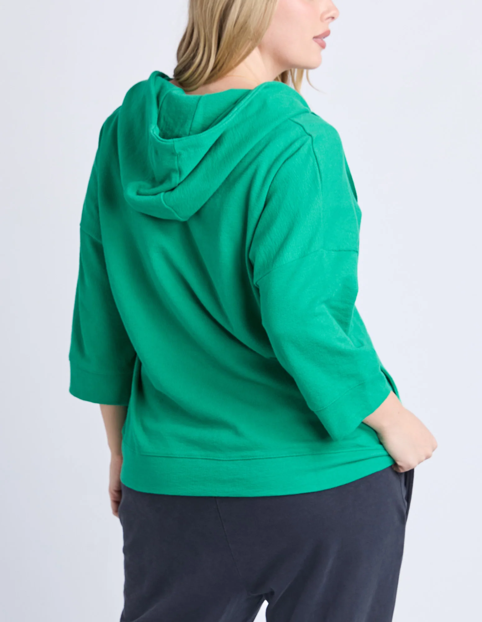 Beachy Zip Hoodie Turquoise - Image 5