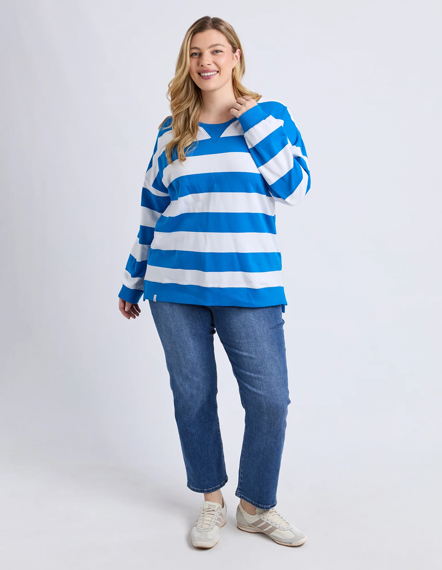 Billie Block Crew Royal Blue/White Stripe - Image 4