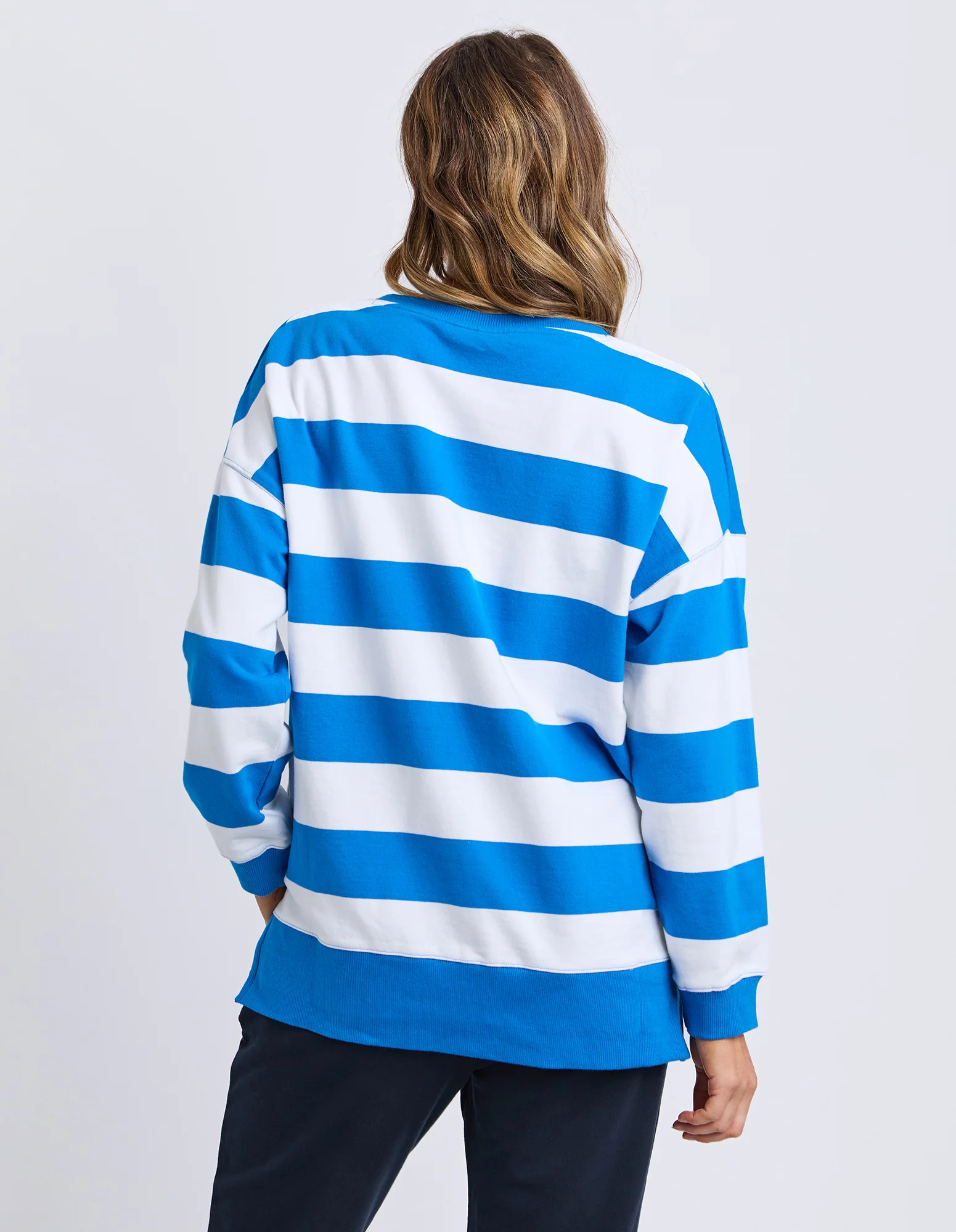 Billie Block Crew Royal Blue/White Stripe - Image 5