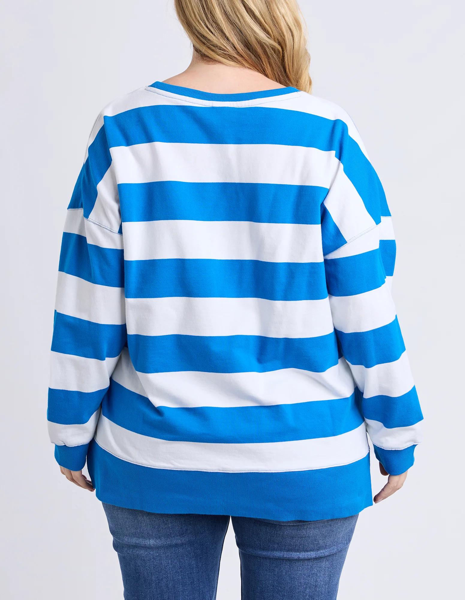 Billie Block Crew Royal Blue/White Stripe - Image 6
